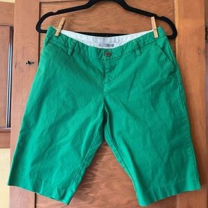 Old Navy Bright Green Flat Front Shorts